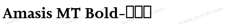 Amasis MT Bold字体转换